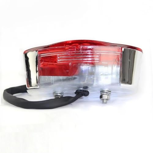 Luz de freno trasera 12V universal con acabado para Chopper 5