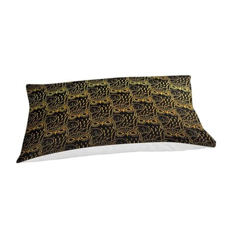 Housse de couette chouette dorée 3D sans repassage avec fermeture éclair - 6