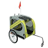 👶🐶【Construction robuste:】la remorque de vélo est faite de couvercle en PVC et de tissu Oxford pour protéger votre animal de compagnie ou votre bébé du soleil et de la pluie, durable et facile à entretenir. Avec un cadre en acier, les joints de sécurité pivotants garantissent que la remorque reste debout en cas de chute du vélo et la base est renforcée par une doublure spéciale antidérapante et résistante à l'humidité.