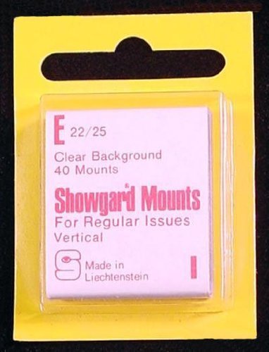 ShowgardPre-Cut Clear Stamp Mounts Size E22/25 by Showgard