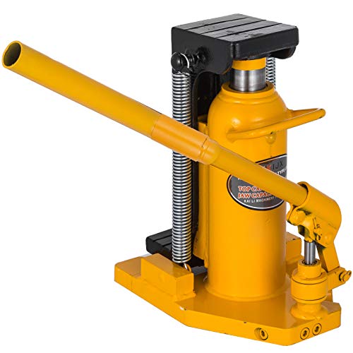 Best Deal 🛒 Mophorn Toe Jack Lift Hydraulic Machine Toe Jack Lift Air Hydraulic Toe Jack Proprietary Heat-Treated Steel (10-20Ton Yellow)
