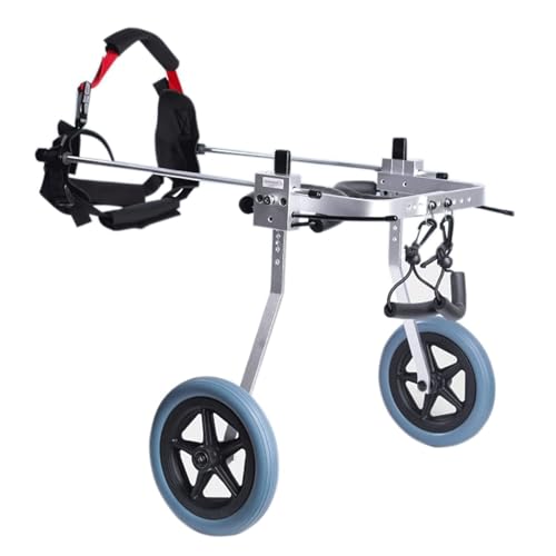 GUIXAN Silla de Ruedas Ajustable para Perros, Silla de Ruedas para Mascotas de aleación de Aluminio, Ligera, para Ejercicio de Animales, Coche para Caminar asistido