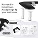 LIONVISON Arm Rest for Nails Tech: U Shaped Adjustable Height Ergonomic Nail Hand Rest Stand PU Leather with Rotating Phone Holder for Nail Salon Manicurist (Black)