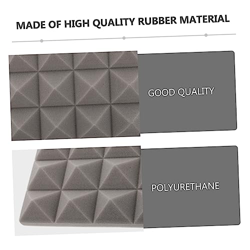 TOYANDONA 22 piezas Paneles Acústicos Gris Absorbentes de Sonido de Alta Densidad para Estudios de Grabación Teatros en Casa y Salas de Práctica Material Retardante de Llama para Mayor Seguridad miniatura 7