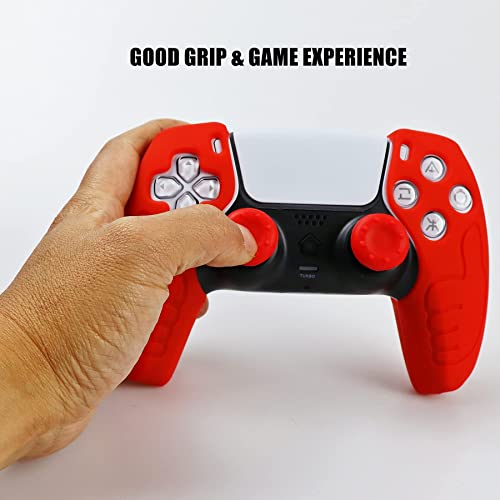 Image of Silicone Skin for Ps5 Controller, 1pc Anti-Slip Shell Cover Case with 10 Joystick Grips for Playsation 5 Controller Wireless Gamepad(PS5 Controller #11)