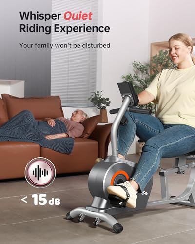 image for YOSUDA Recumbent Exercise Bike for Home, recumbent bikes for seniors w