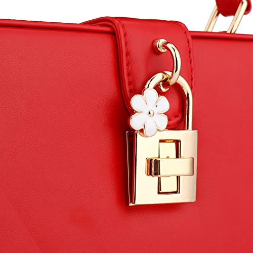 Bolso Rojo tipo Clutch con Asa para Mujer miniatura 5