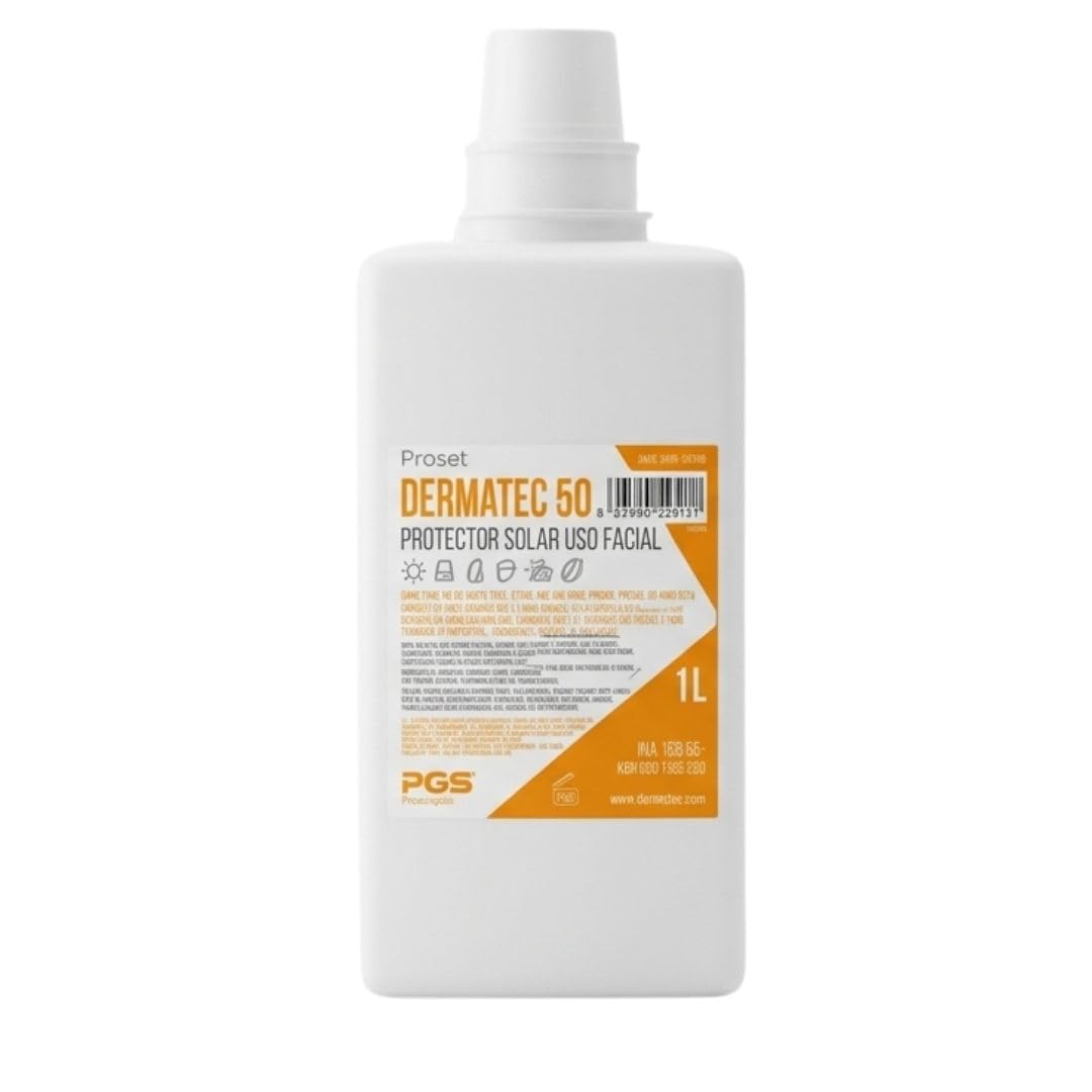 Protector Solar Profesional uso diario | Crema Facial UVA/UVB, UVC (soldadura) | Resistente Agua y Sudor | Sin Perfume con Aloe Vera | Crema Solar trabajadores | Sin colorantes ni siliconas (1L)