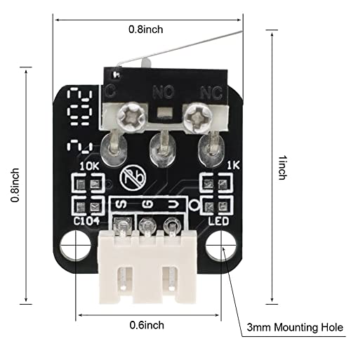PRIZOM 10 pezzi di stampante 3D fine stop