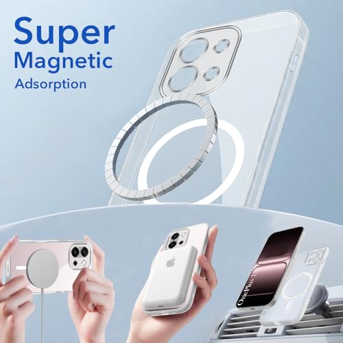 Image of Jkobi Lifetime Anti-Yellow MagSafe Compatible Clear Back Cover Case for OnePlus 13S (Sleek Hard Crystal | Shockproof and Camera Protection)
