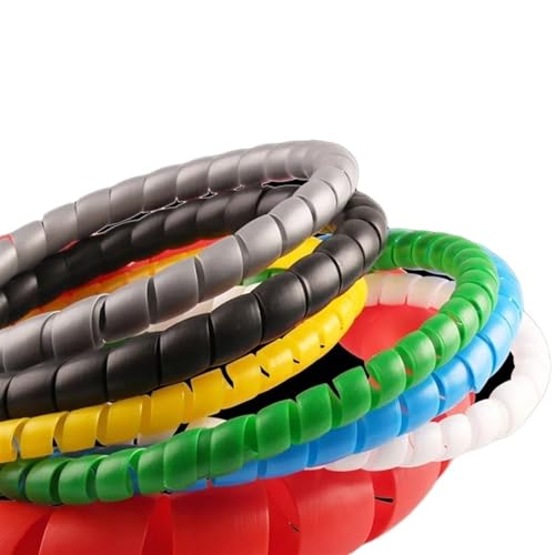 Spiral Wrap Spiral Cable Protection Sleeve Wrap Winding 8mm 10mm 14mm 16mm 20mm 25mm Inside Diameter Wire Organizer Winding Tube Tubing Cover(Color:Gray,Size:40mm 1 Meter)