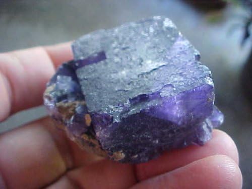 E1203 Gemqz Purple Fluorite Cube Mini Cluster