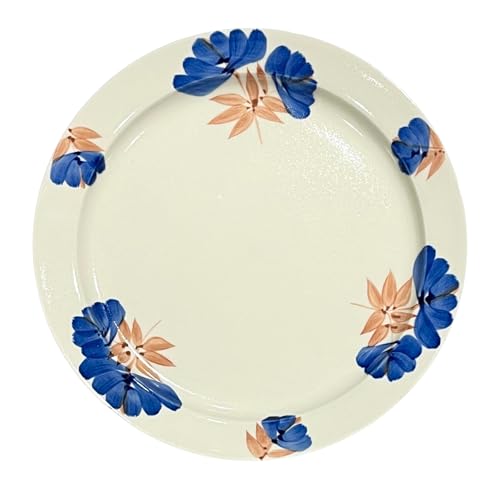 波佐見焼 皿 パスタ皿 カレー皿 手描き 藍染窯 オリエンタル リムプレート L 青 約24cm