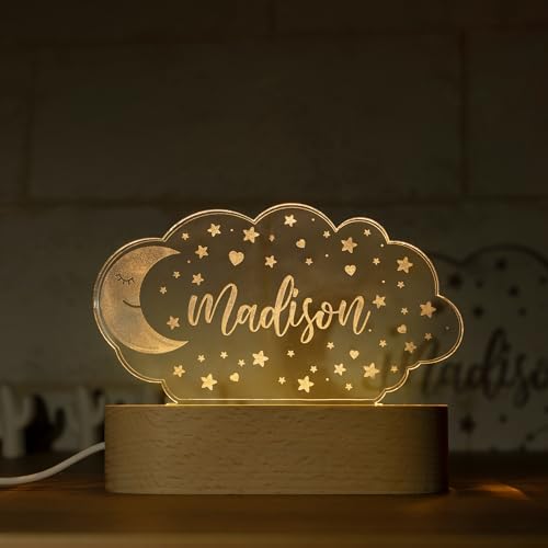 Night Light for Kids Room Personalized, Nursery Room Decor, Custo...