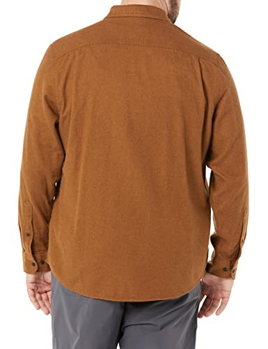 Image of Amazon Essentials Men's Regular Fit Long-Sleeve Flannel Shirt, Soft Brushed Cotton, Lightweight yet Warm