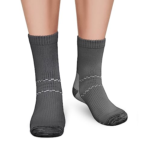 Image of Copper Compression Socks (3 Pairs), 15-20 mmhg is BEST Athletic & Medical for Men & Women, Running, Flight, Travel, Nurses - Boost Performance, Blood Circulation & Recovery