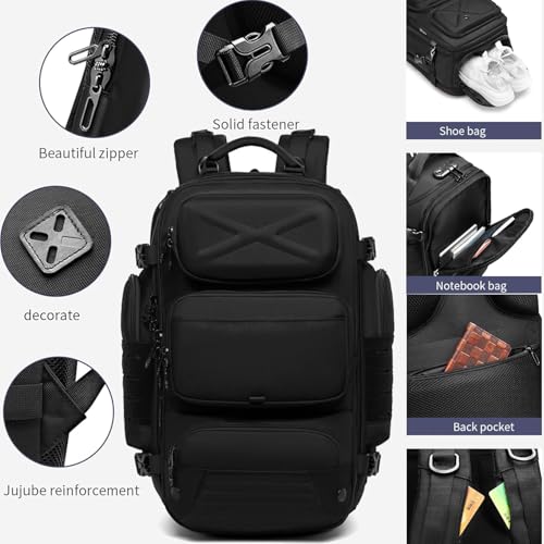 Travel Backpack Islanders for Men,Extra Large Travel Laptop Backpack with USB Charging Port for Weekender Business Hiking4