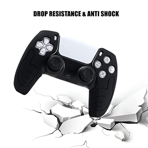 Image of Silicone Skin for Ps5, Anti-Slip Shell Cover Case with 10 Joystick Grips for PlayStation 5 Controller