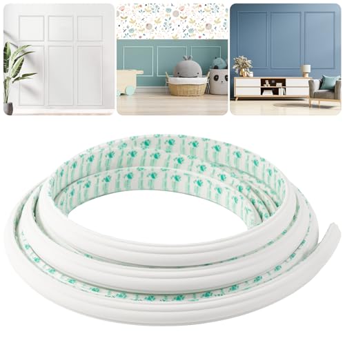 Peel and Stick Wall Molding Kit, 16.4FT x 0.91" EVA