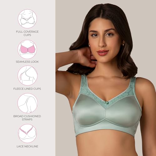 Image of Amante Pink Solid Non-Wired Non Padded Everyday Bra