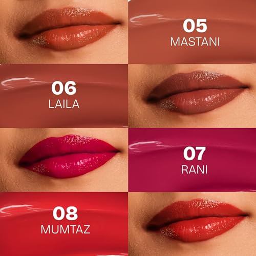 Image of MARS Cinemagic Transfer-Proof Lip Gloss (2.4ml) (01-NOOR) | Intense High-Shine Color | Upto 12 hr Long-Lasting | Smudge-Proof | Lightweight | Comfortable | Doe-Foot Easy Applicator