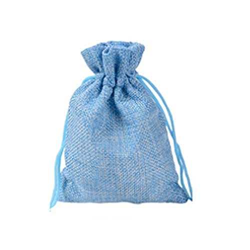 Lot De 50 Mini Sachets En Toile De Jute 9x7 Cm - Naturel, Pour Calendrier De L'Avent, Emballage Cadeau