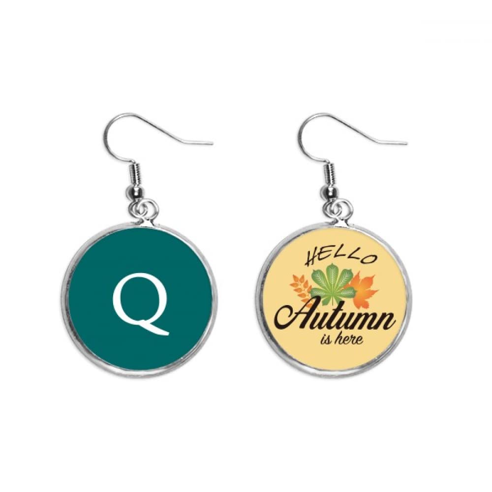 COMPoffbb Currency Symbol Guatemala Quetzal GTQ Ear Dangle Autumn Earring Jewelry
