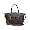 Coach-Womens-Prairie-Satchel-Crossbody Coach Womens Prairie Satchel Bag (Brown Black)