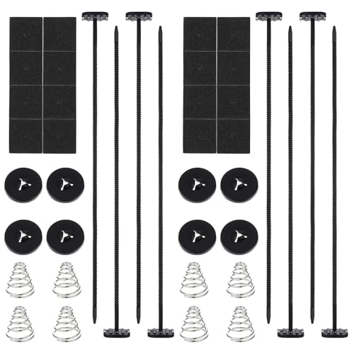 2 Sets Automotive Fan Mounting Kit Radiator Fan Zip Ties Electric Transmission Cooler Mounting Kit Car Radiator Cooling Fans Mount for Universal Car Vehicle