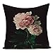 ACYKM Funda Cojine Funda Almohada Funda cojín Flores Vintage Funda Almohada Decorativa para el hogar Marruecos Funda Cojines Florales Fundas Almohadas para Plantas Funda cojín para Almohadas