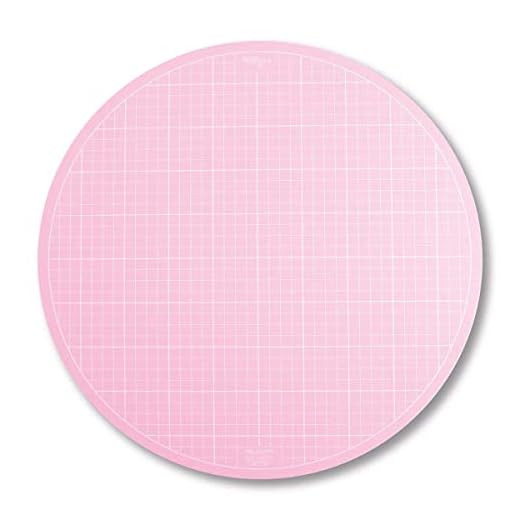 Sue Daley Designs Pink 10" Rotating Cutting Mat EPP English Paper Piecing Patchwork Sewing Quilting self Healing