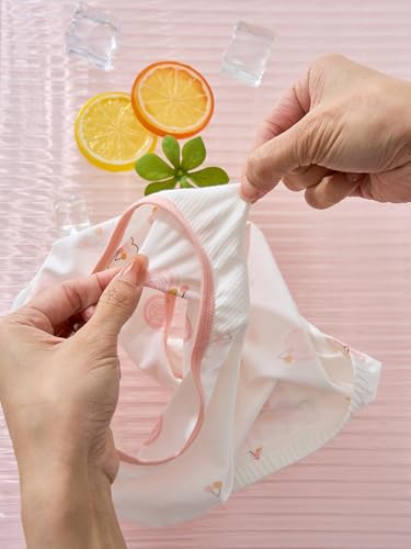 KKLLOL Soft Girls' Briefs, Comfort Breathable Toddler Girls' Panties, Modal Underwear Sizes for 1T to 9 Years Old