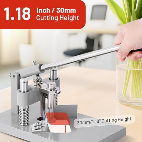Maszyna do cięcia narożników do papieru, tworzywa sztucznego, metalu - zawiera matryce R6 mm i R10 mm, maksymalna grubość cięcia 30 mm