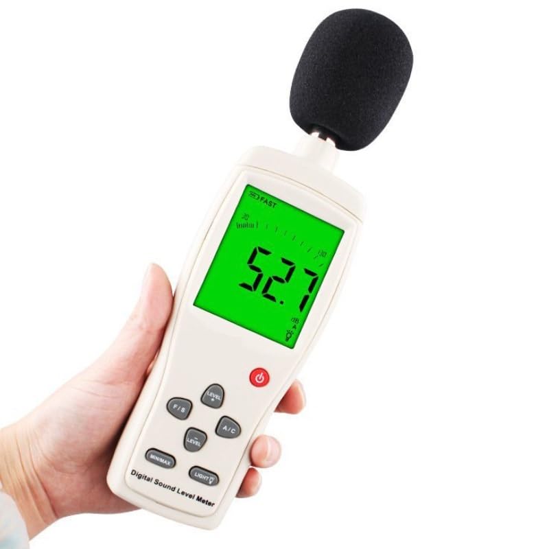 Medidor De Nivel Sonido Digital Con Pantalla LCD Más Grande Mano Decibelios Ruido PrecisióN Extremadamente Alta
