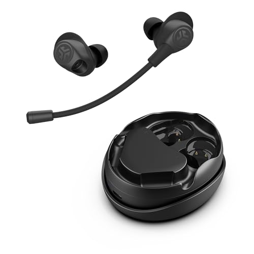 Jlab Work Buds True Wireless Earbuds Black Bluetooth In-Ear-Kopfhörer, Abnehmbares Mikrofon mit Geräuschunterdrückung