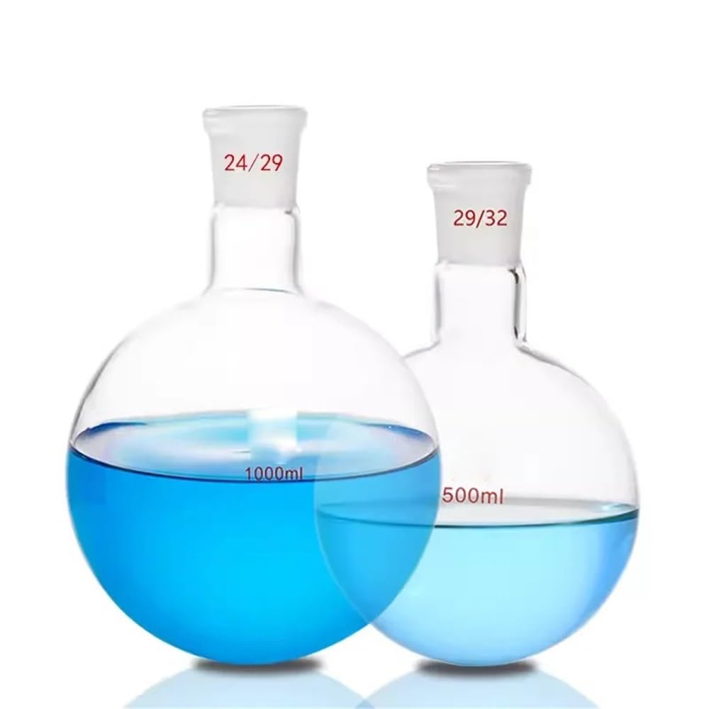 Équipements et fournitures de laboratoire Flacon à fond rond ouverture standard 50 ml/100 ml/150 ml/250 ml/500 ml/1000 ml/2000 ml