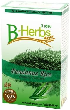 Pandanus Rice 1 Kg (Pandanus Coated on Hom Mali Rice) Fresh From Thai Farmer X1 Pack - Platinum Grade (100% Pure Natural Coat) for Restaurant, Vegetarian, Health