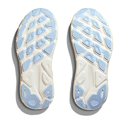 Hoka Women's Clifton 9 Wide Shoes (Airy Blue/Ice Water, Us_Footwear_Size_System, Adult, Women, Numeric, Wide, Numeric_8) #TOP5