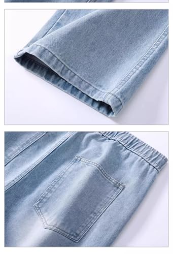 Men's Summer Jeans Loose American Style Pants4