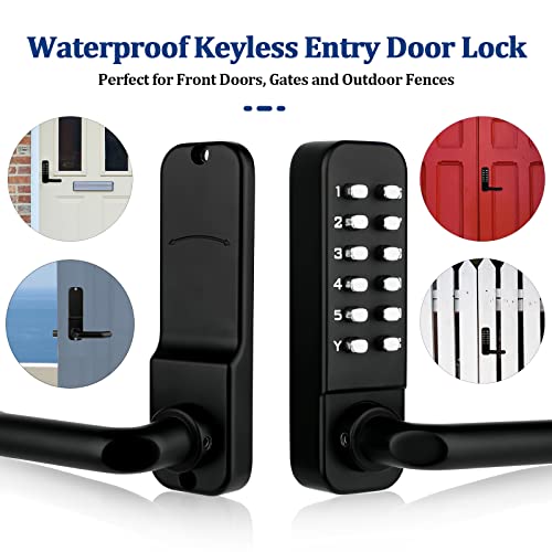 Codace Mechanical Keyless Entry Door Lock With Keypad Door Knob thumb #5