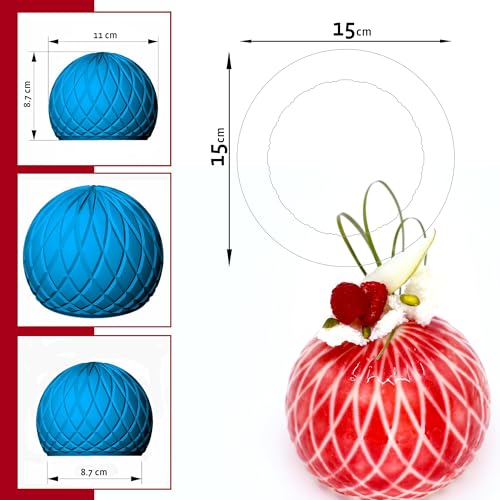 Moule Geometric Sphere souple à démoulage facile et net résistant à 280°C - 3