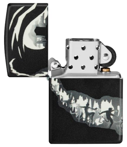 Image of Zippo Devil Dance Design 540 Color Glow in the Dark Pocket Lighter