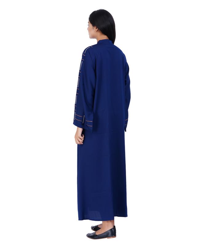 Image of Blue Threads Maternity Abaya | Maternity Dress | Comfortable & Breathable Fabric | Pregnancy Wear | Muslim Women Comfortable Clothing