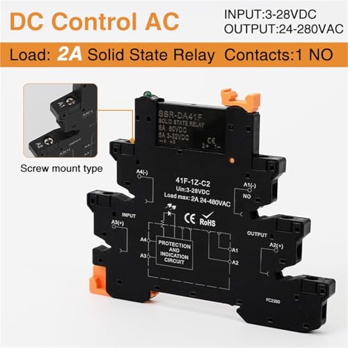 Relais statique interface mince 41F-1Z-C2 contrôle CC AC - 2