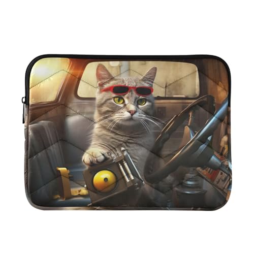 Funda para portátil de 13-14 pulgadas estilo gato