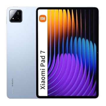 Xiaomi Pad 7, tablet de 11,2 polegadas, 8 + 256 GB, azul, bateria 8850 mAh, carga de turbina de 45 w, Hyperai (carregador incluído)
