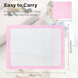 Basics Dog and Puppy Pee Pads with 4layer Leakproof and Quickdry Design for Potty Training 13 X 17 Ultra Absorbent Disposable Changing Pads for Small Pets pink50 Count  Cucciolini Doodles Basics dog and puppy pee pads with 4 layer leak proof and quick dry design for potty training 13 x 17 ultra absorbent disposable changing pads for small pets  pink50 count   cucciolini doodles