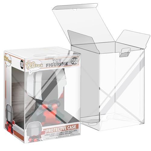 120 Pack Protectors Case Compatible with Funko- 4 Inch Collectible Figures