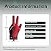 Wnddle Pool Glove Left Hand, Billiards Glove, Billiard Pool Gloves for Left Hand 3 Finger, Snooker Cue Sport Glove Popular Sizes for Men & Women (Red)