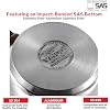 Vinod Stainless Steel Milkpan/Saucepan Set of 2-1 Litre and 1.6 Litre,Tea/Chai Pan,Riveted Sturdy Bakelite Handle,Induction and Gas Base